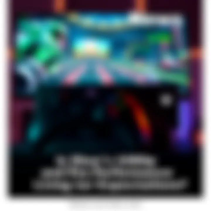 Xbox console with display graphics An Xbox console showing 1080p gaming graphics on a screen, highlighting performance and visuals