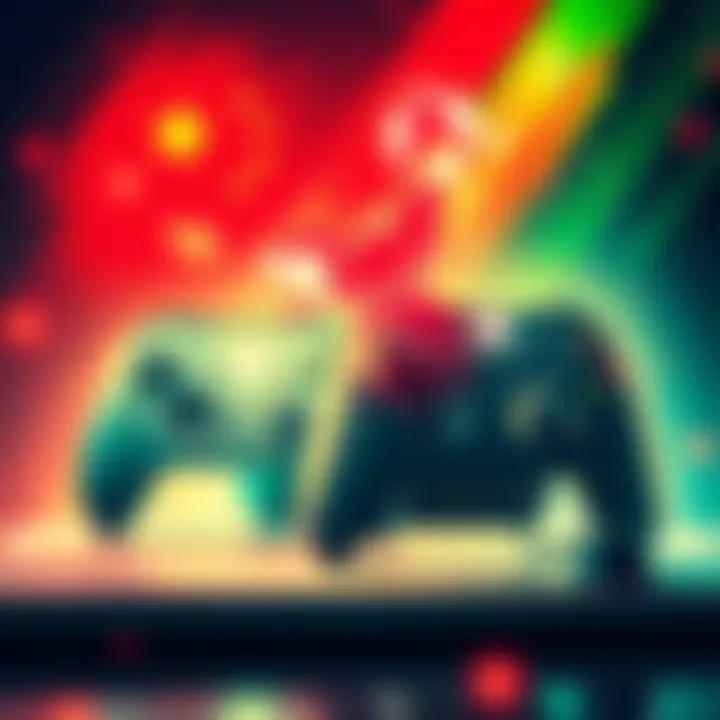 An illustration showing Xbox logos with visual elements representing China and digital gaming formats.