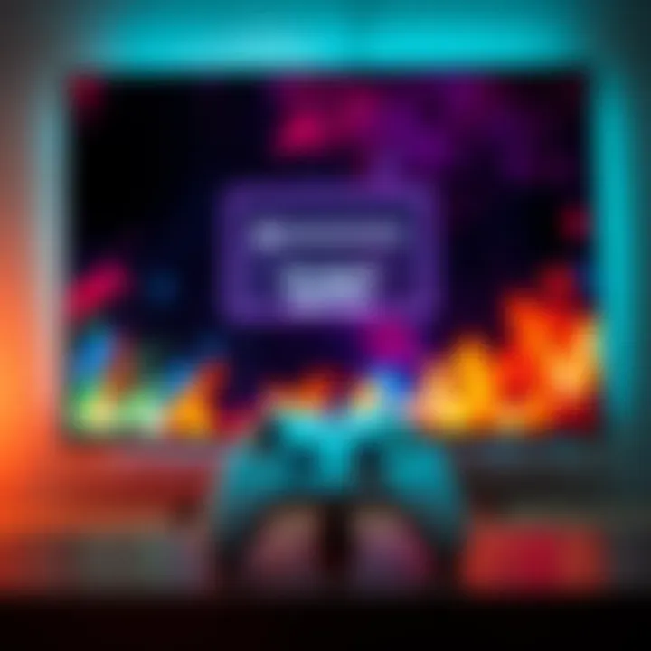 An Xbox Series S console displayed on a TV screen showing a 'no signal' message during a gaming session.