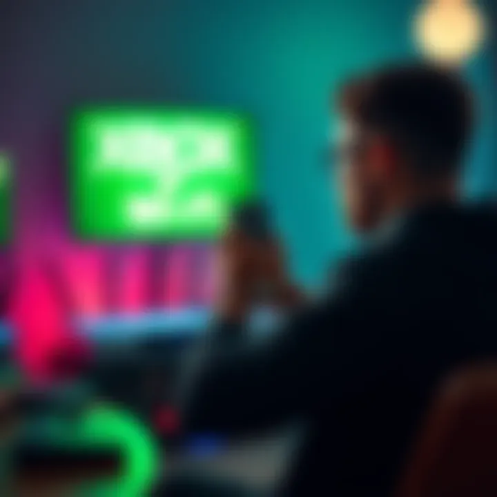 Xbox WiFi Error Fix A person troubleshooting Xbox connectivity issues with a WiFi router in the background