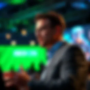 Xbox CEO speaking at a gaming conference about exclusive content strategies.