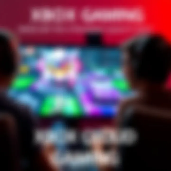 Frustrated gamers looking at blurry graphics on a screen while playing Xbox Cloud Gaming