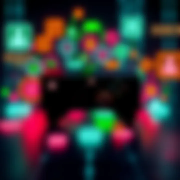 An Xbox console surrounded by icons representing data collection and user behavior