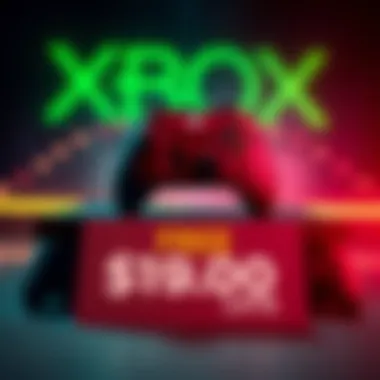 A new Xbox console displayed with a banner highlighting a free game promotion
