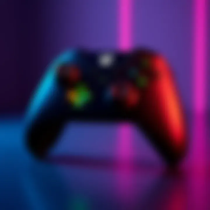 Xbox Series X controller with optimized button mapping An Xbox Series X controller displaying mapped buttons for improved sliding in gameplay