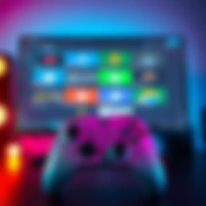 A computer screen displaying various free remapping tools for Xbox controllers, with an Xbox controller in front of the monitor.