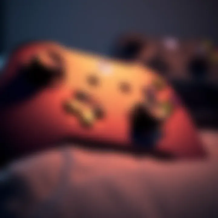 Close-up of an Xbox Series X controller showing the right stick stuck in a pressed position