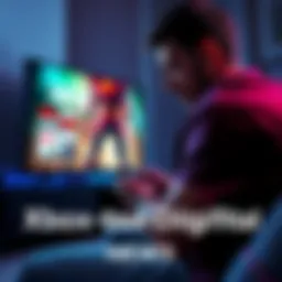 A gamer using an Xbox console, accessing previously delisted games through the new disc-to-digital feature.