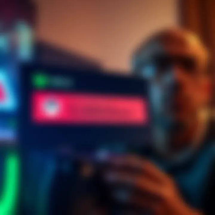 A close-up of an Xbox screen displaying error code 0x80830003 with a worried gamer in the background looking concerned about lost game saves.