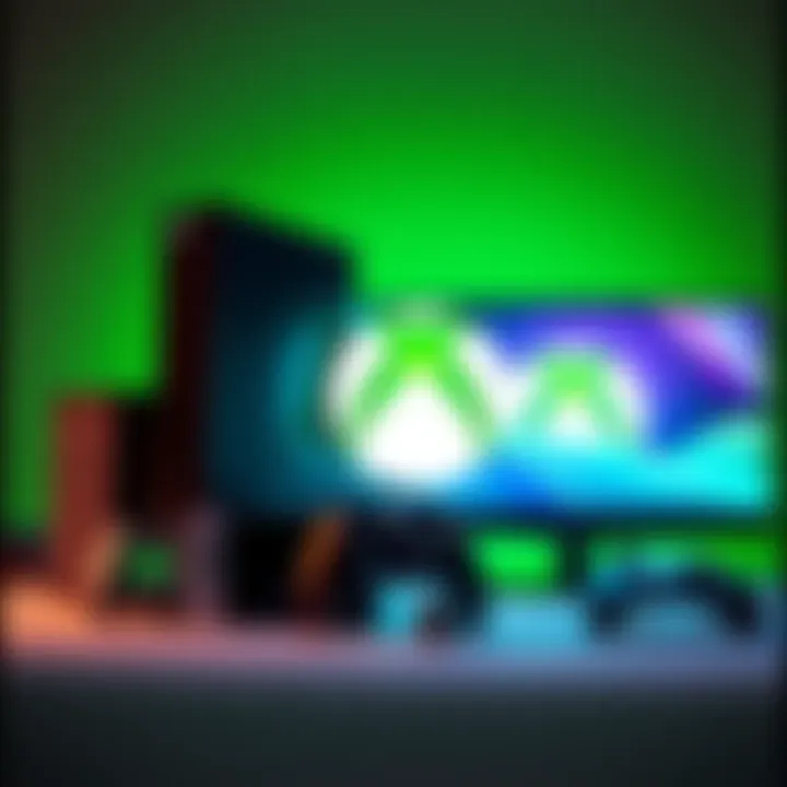 Xbox logo with various gaming devices The Xbox logo displayed alongside a gaming console, a handheld device, and a computer screen, representing the evolution of the Xbox brand.