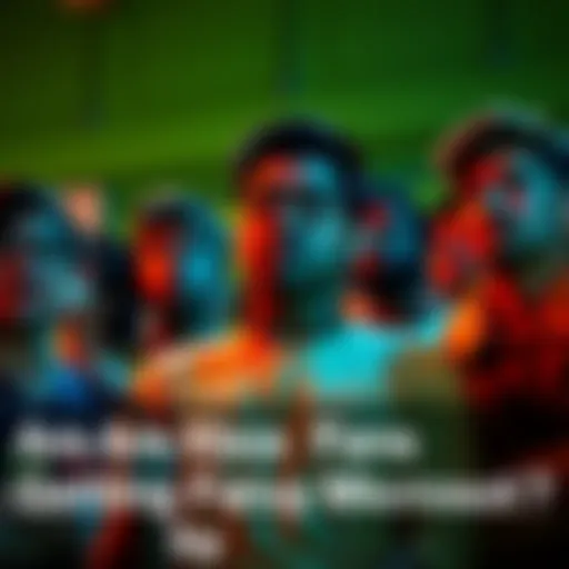 A group of Xbox fans looking disappointed while discussing game availability