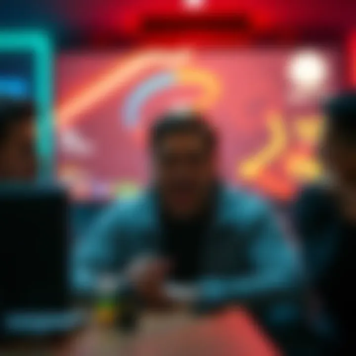 A frustrated gamer facing connectivity problems on Xbox Game Bar with friends, showing a buffering symbol on screen.