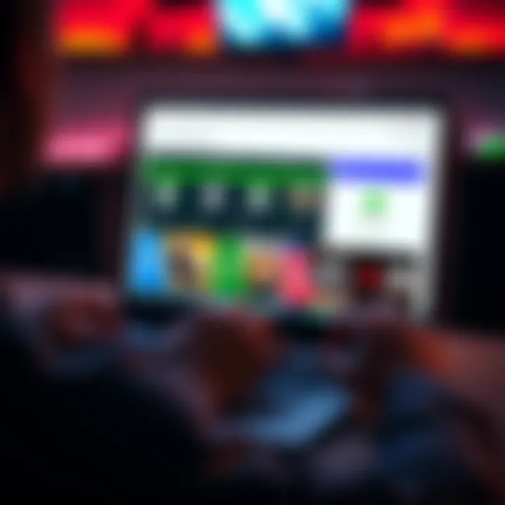 A person using a laptop with Xbox game keys on screen and a VPN app open