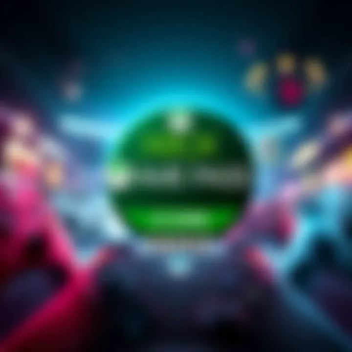 Graphic showing Xbox Game Pass Core subscription discount at Newegg for $58.99 with promo code