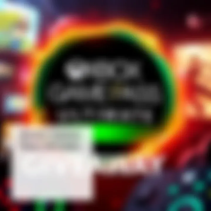 A promotional graphic featuring Xbox Game Pass Ultimate with a call to action for new accounts to enter the giveaway by commenting on their favorite game.