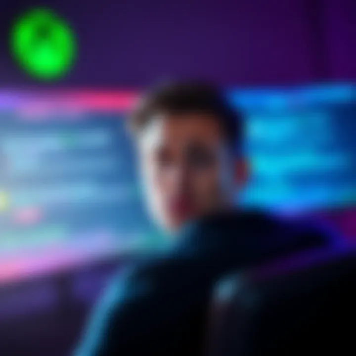 A person looking frustrated while trying to play games on an Xbox console with a Game Pass account, showing error messages on the screen.