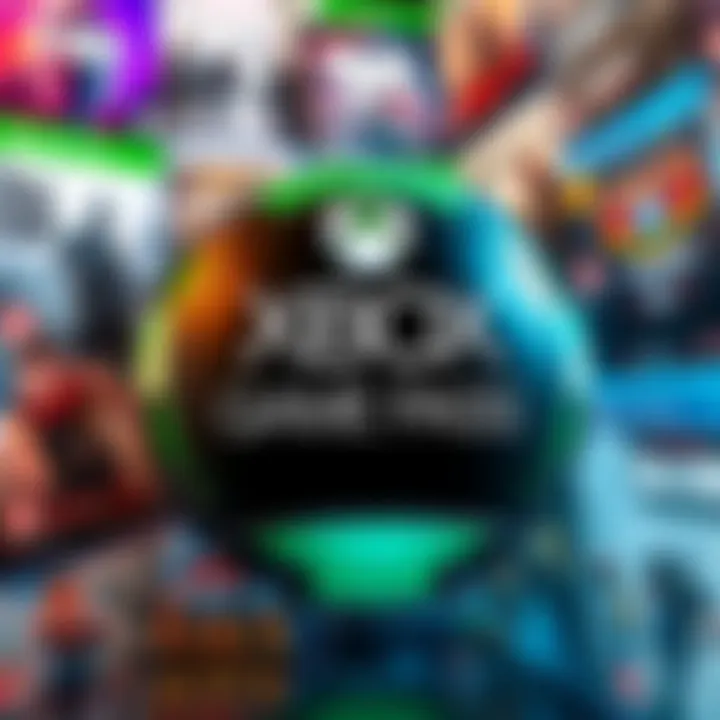 The Xbox Game Pass logo surrounded by various game boxes, signaling potential loss of day-one game releases