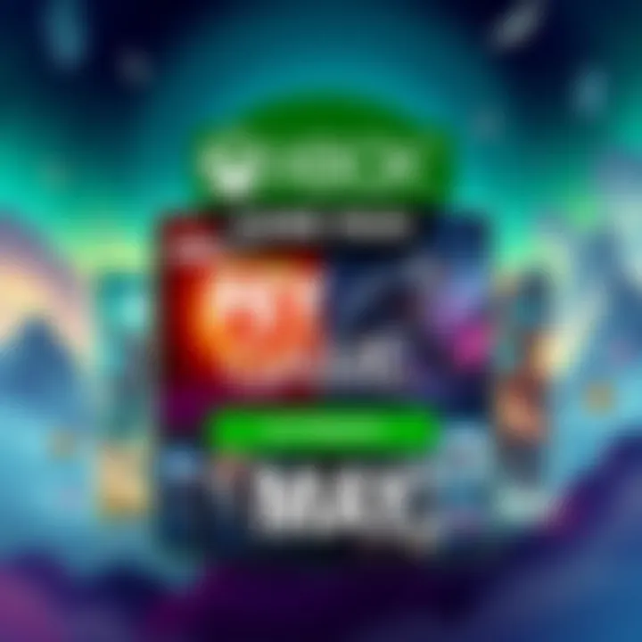 The cover illustration showcases a collection of game covers including Prey and Darksiders 3, highlighting the exciting titles on Xbox Game Pass Ultimate for May 2025.