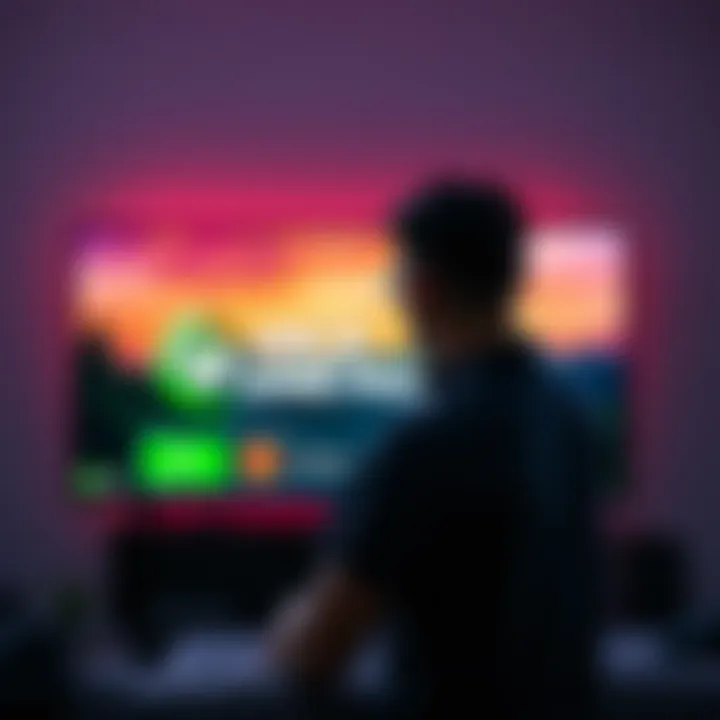 A person setting up Xbox Game Pass on a Samsung TV, looking at the screen in confusion
