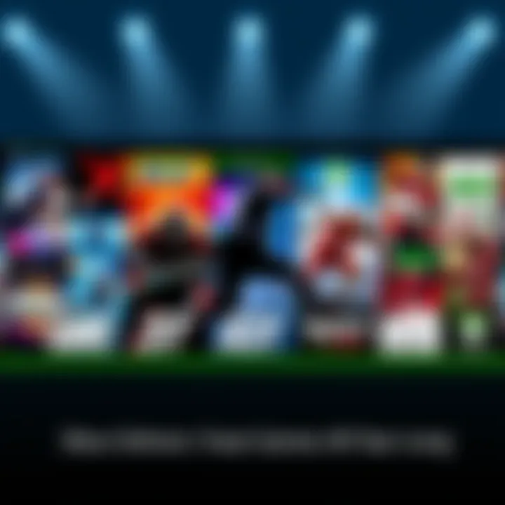 A colorful display of various Xbox game covers showcasing exciting titles for fans