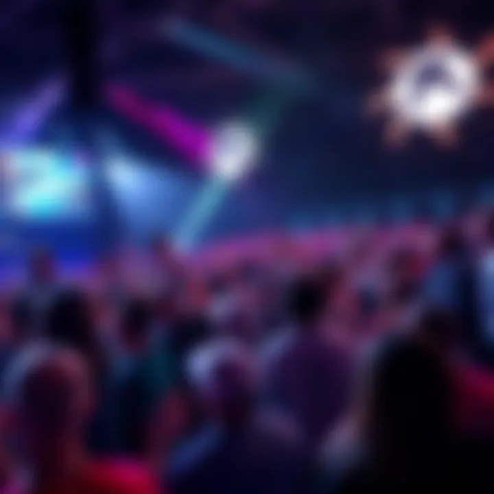 A vibrant scene showcasing major game reveals at the Xbox Games Showcase 2025, with fans excited about new games available to play now.