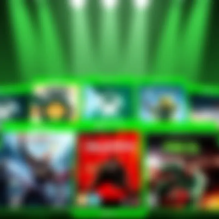 A collection of Xbox game covers showcasing title updates for easy achievements