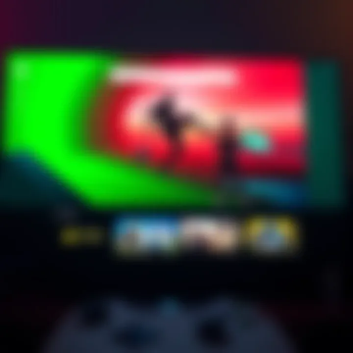 Screen showing Xbox home page with ads displayed prominently