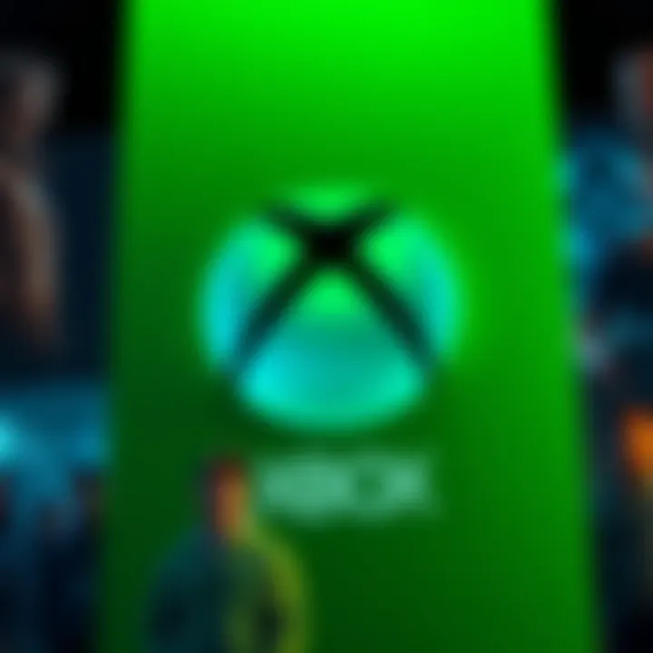 Xbox job cuts Microsoft's Xbox logo with images of closed studios and employees looking concerned