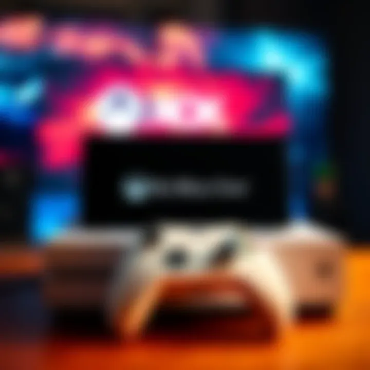 A screen displaying the Xbox login error code 0x8007003b with an Xbox One console in the background