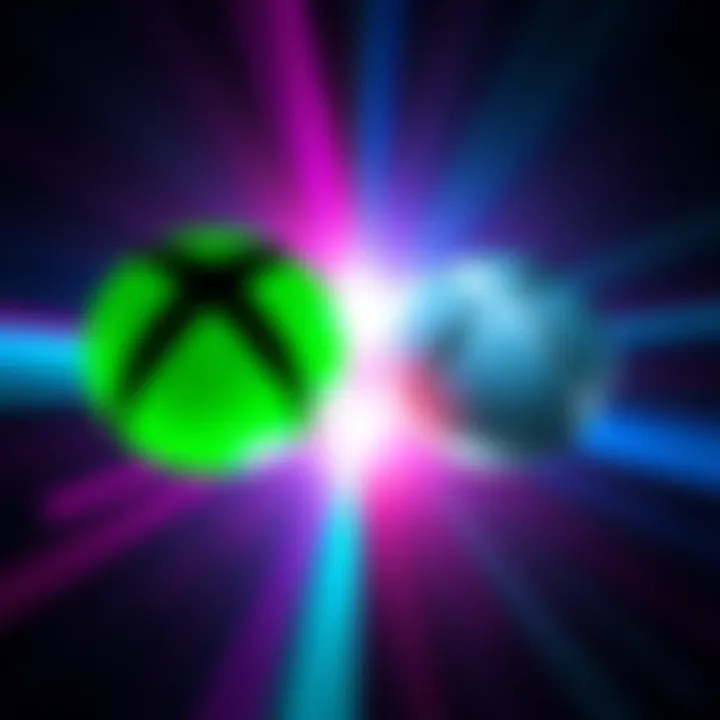 A side-by-side view of the old Xbox logo and the new proposed logo, showcasing the differences in design.