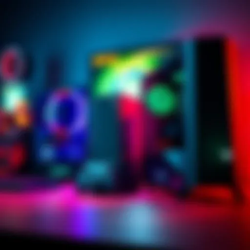 A sleek Xbox console next to a high-end gaming PC, showcasing their designs and performance capabilities in a modern gaming setup.