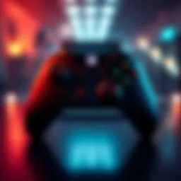 An Xbox One controller displaying a flashing light, indicating connection issues
