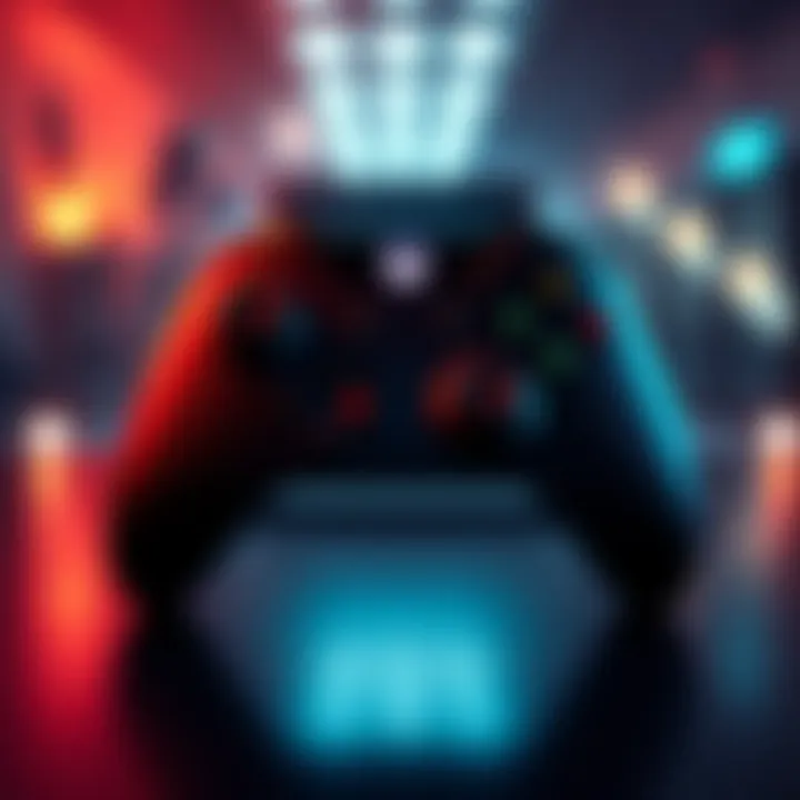 An Xbox One controller displaying a flashing light, indicating connection issues