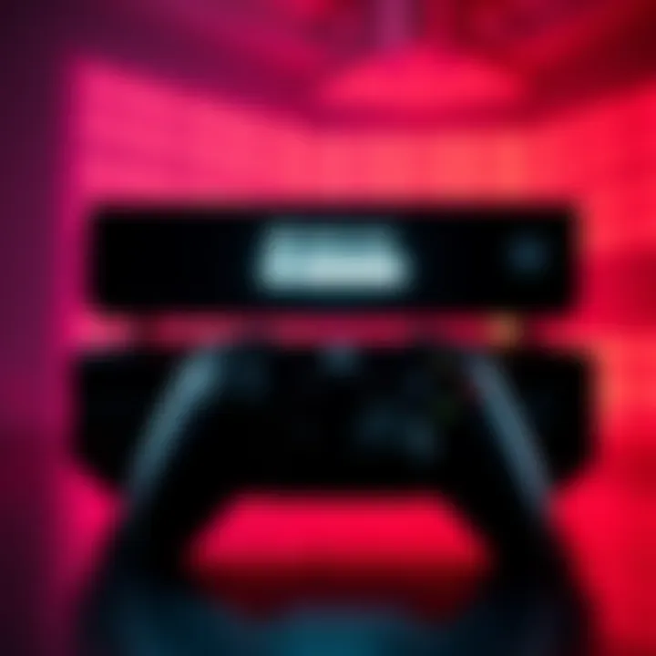 Xbox One with password prompt An Xbox One console displaying a password entry screen, indicating a login issue for gamers.