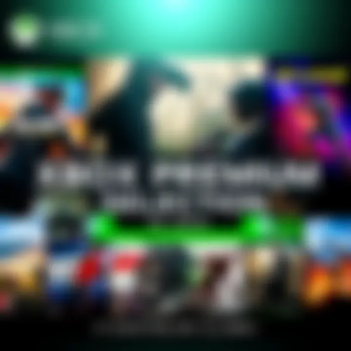 Collage of popular Xbox Premium game covers featuring various action and adventure titles