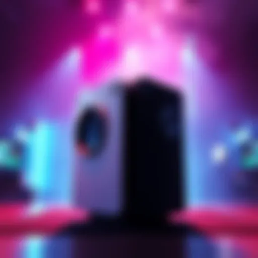 A side-by-side visual comparison of Xbox Project Helix and Steam Machine, highlighting their design and features in a gaming setting.