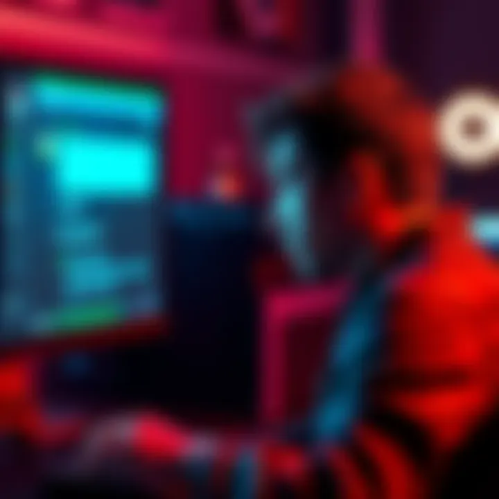 A person frustrated with an Xbox refund process, looking at a computer screen with AI support chat open, showing a lack of human response and assistance