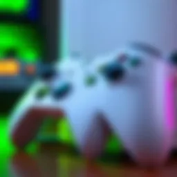 A close-up of a mint condition Xbox Series S console with a controller, showcasing its sleek design and modern features.