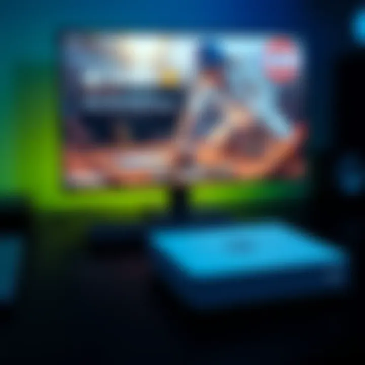 An Xbox Series S console connected to a Toshiba external hard drive, showing a game downloading on the screen while in sleep mode.