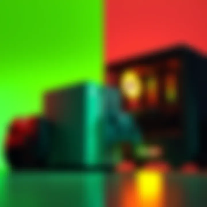 Xbox Series S and Gaming PC Comparison A side-by-side comparison of an Xbox Series S console and a gaming PC with an RTX 3060 graphics card, highlighting their performance in gaming.