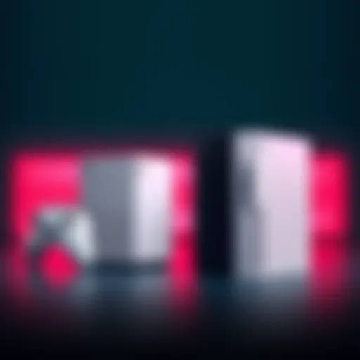 A side-by-side view of Xbox Series S and Series X gaming consoles, highlighting the difference in size and design.