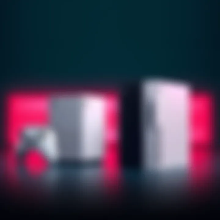 A side-by-side view of Xbox Series S and Series X gaming consoles, highlighting the difference in size and design.