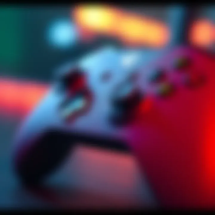 Close-up of an Xbox Series X controller showing the right stick drifting