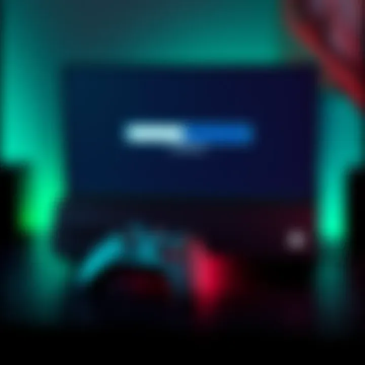 An Xbox Series X console displaying a download progress bar on the screen while the controller rests nearby.