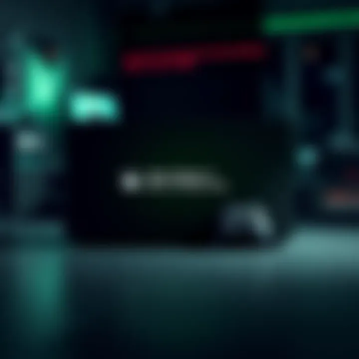 An Xbox Series X console displaying a green screen error while shutting down