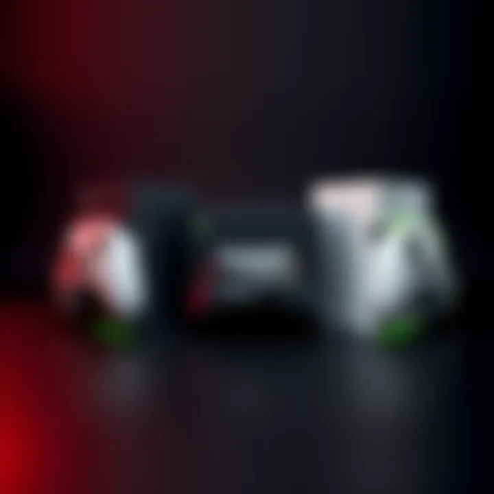Three Xbox Series X models: Black, White, and Galaxy Black displayed together
