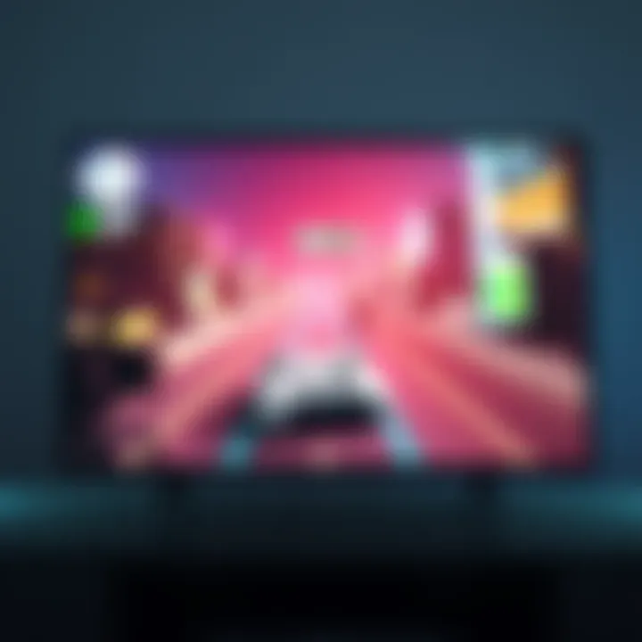 Xbox Series X console on a TV screen displaying stuttering gameplay