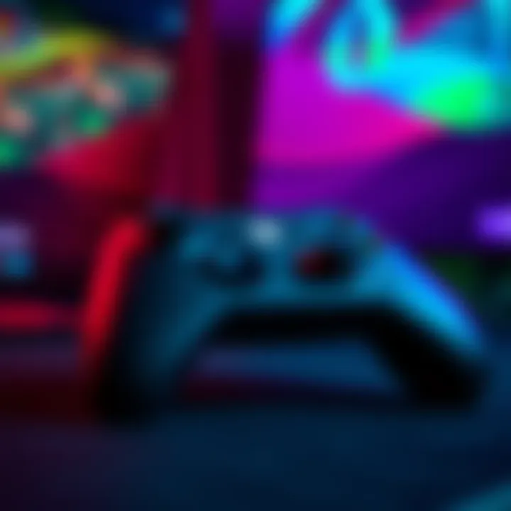 A close-up view of an Xbox Series X/S console with a game controller, highlighting the gaming culture.