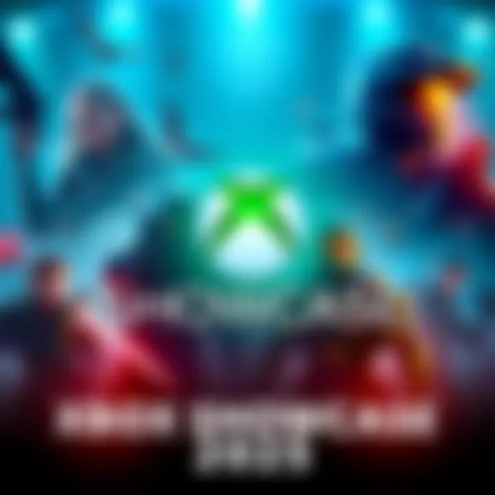 Various Xbox games highlighted at the 2025 Showcase with key art from Fable and Halo