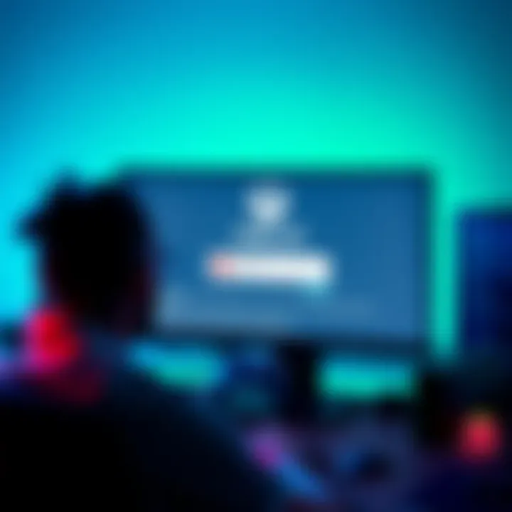 A gamer frustrated at a computer screen showing Xbox sign-in error messages